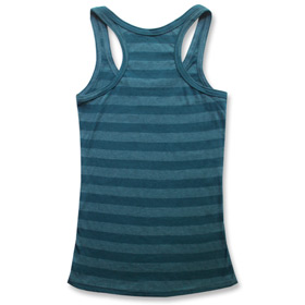 BACK - Bluish Green Stripes Tank Top