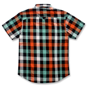 BACK - Just Got Orange Plaid Shirt