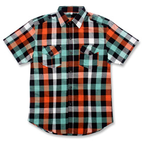 Just Got Orange Plaid Shirt