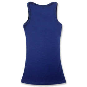 BACK - Pearl Beads Blue Top