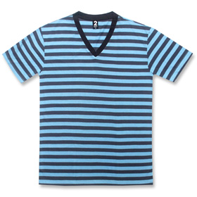 Stripey, Cool Blue Top