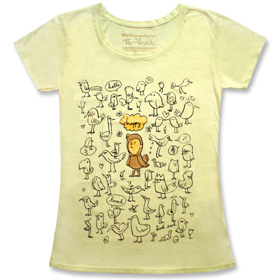 Happy Bird Gets the Worm T-shirt