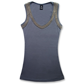 Bluish Beads Top