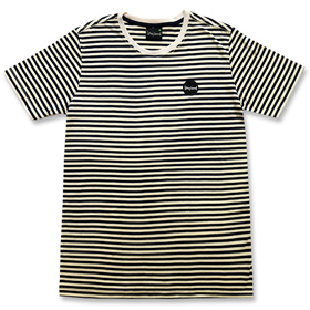 Stripey, Dark Blue Top