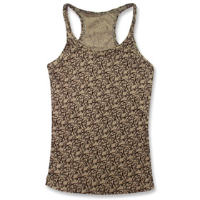 Brown Racerback Tank Top