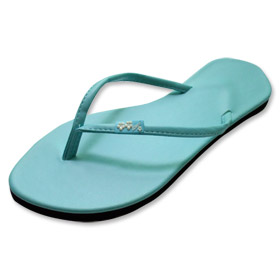 BACK - Lively Cyan Slipz Footwear