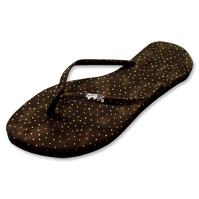 BACK - Faded Brown Dotty Slipz Footwear