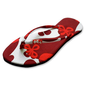 BACK - Red Says No Slipz Footwear